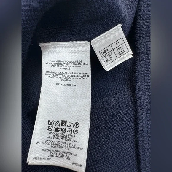 Brooks Brothers 100% Fine Merino Wool Knit Sheath Dress Womens Size Medium - Picture 7 of 9